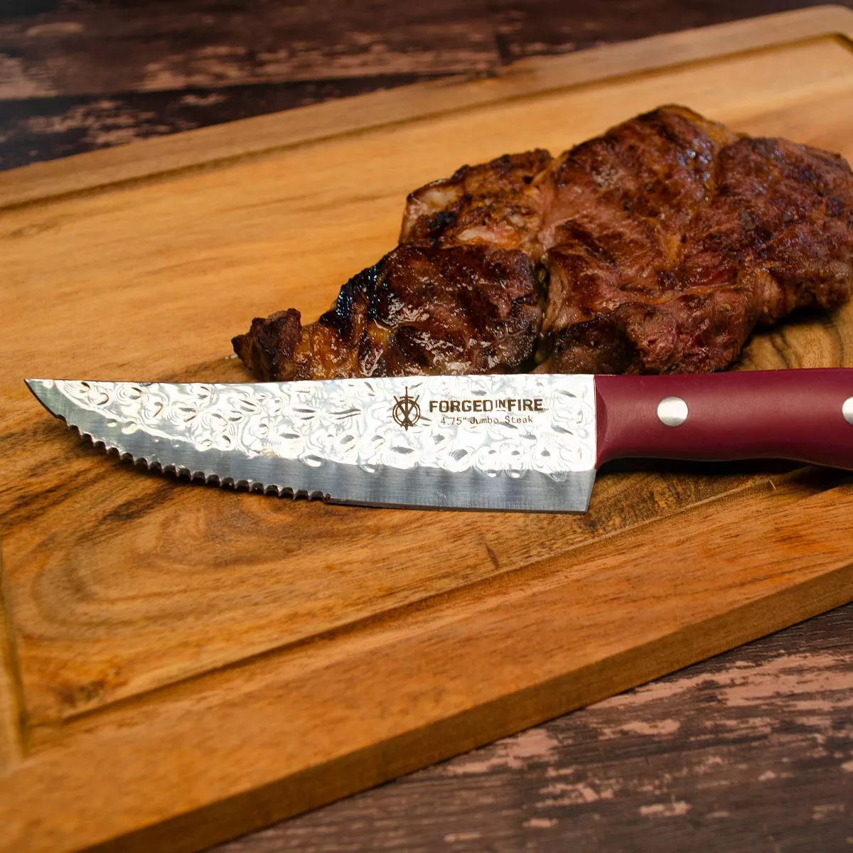Forged in Fire 4pc Jumbo Steak Knife Set