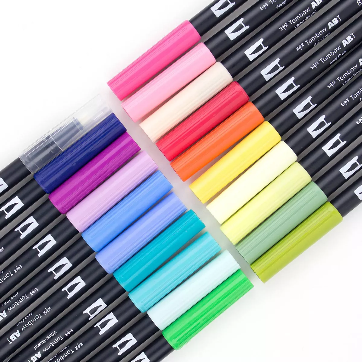 Tombow 20ct Dual Brush Pen Art Markers - Floral Palette