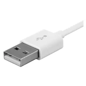 Monoprice USB-A to Micro B Cable - 3 Feet - White, Polycarbonate Connector Heads, 2.4A, 22/30AWG - Select Series