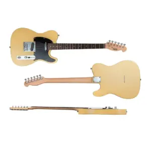 Monoprice Indio Retro Classic Electric Guitar - Blonde, With Gig Bag