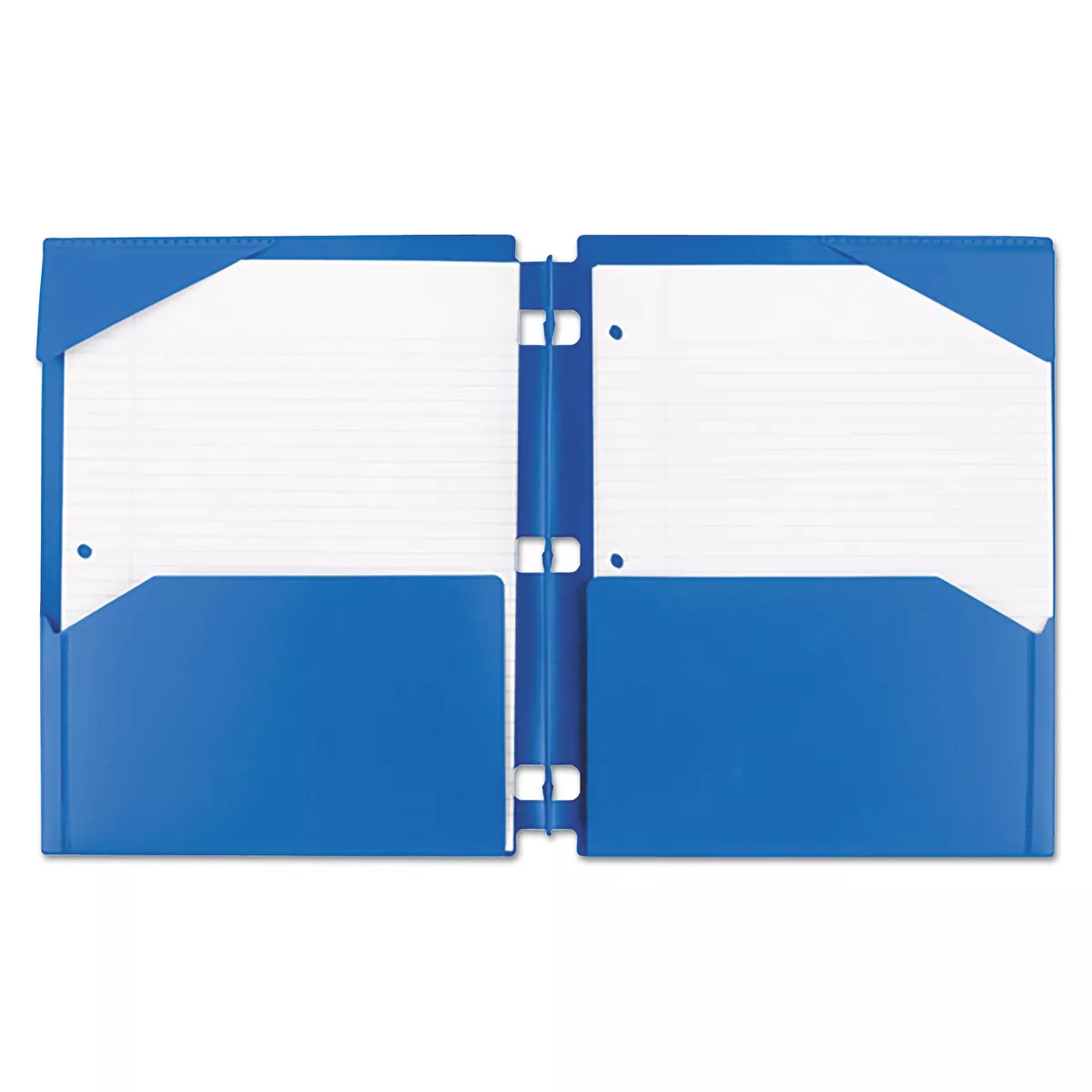 Five Star Snap-In Plastic Folder 20 Sheets 8 1/2 x 11 Assorted Snap Closure 4/Set 73266