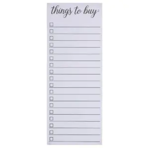 Paper Junkie 6-Pack To-Do List Notepads Magnetic Note Pads Grocery Shopping List Reminders for Fridge 3 Classic Designs 60 Sheets per Pad 3.5