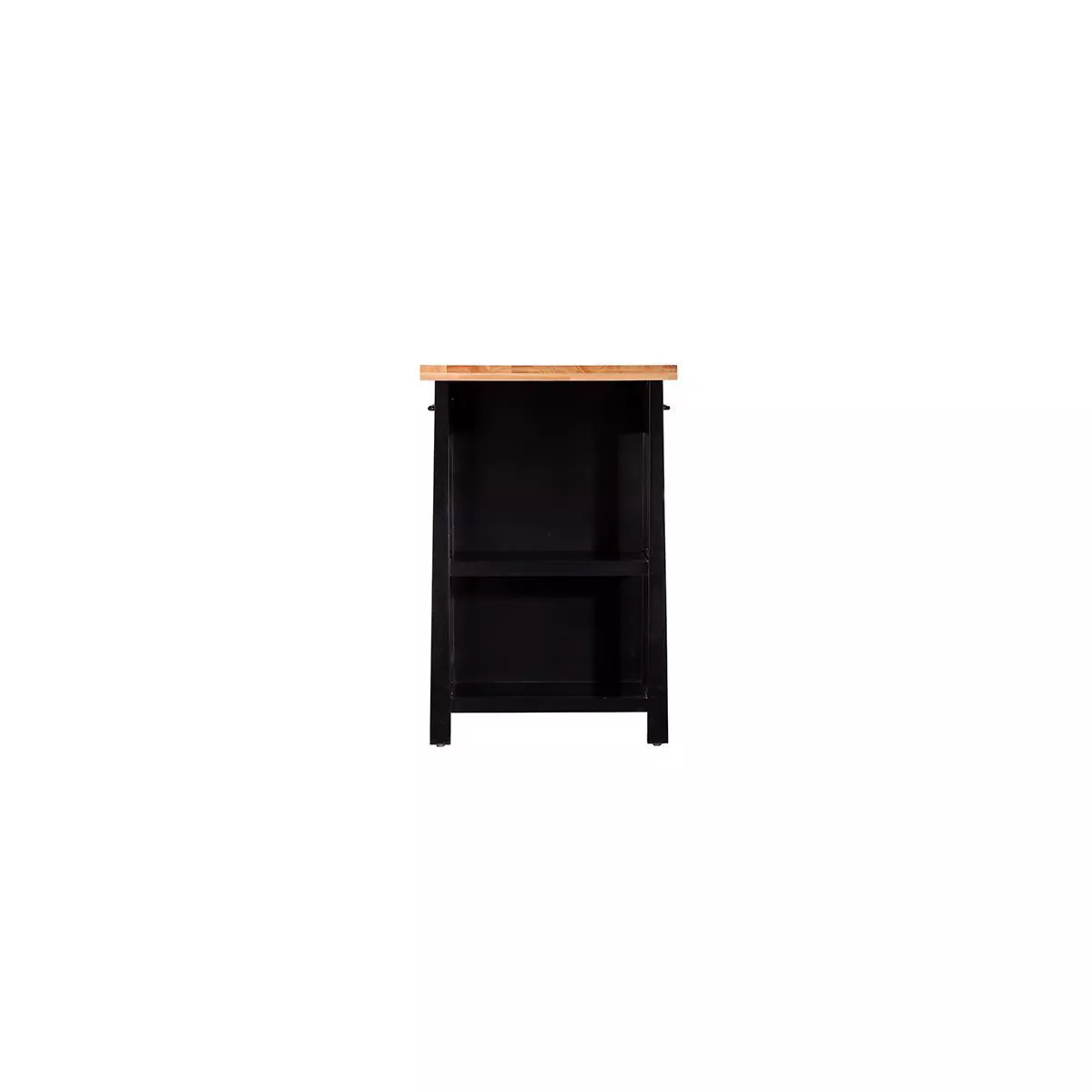 Kleidan Storage Kitchen Island Black - Aiden Lane