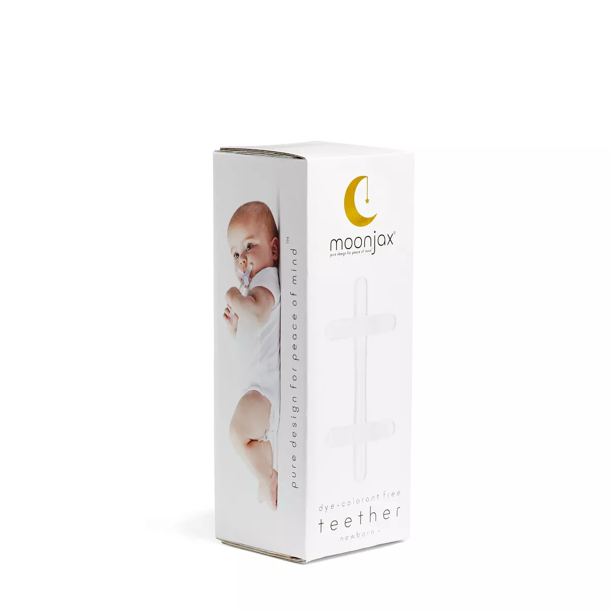 Moonjax Silicone Baby Teether Clear