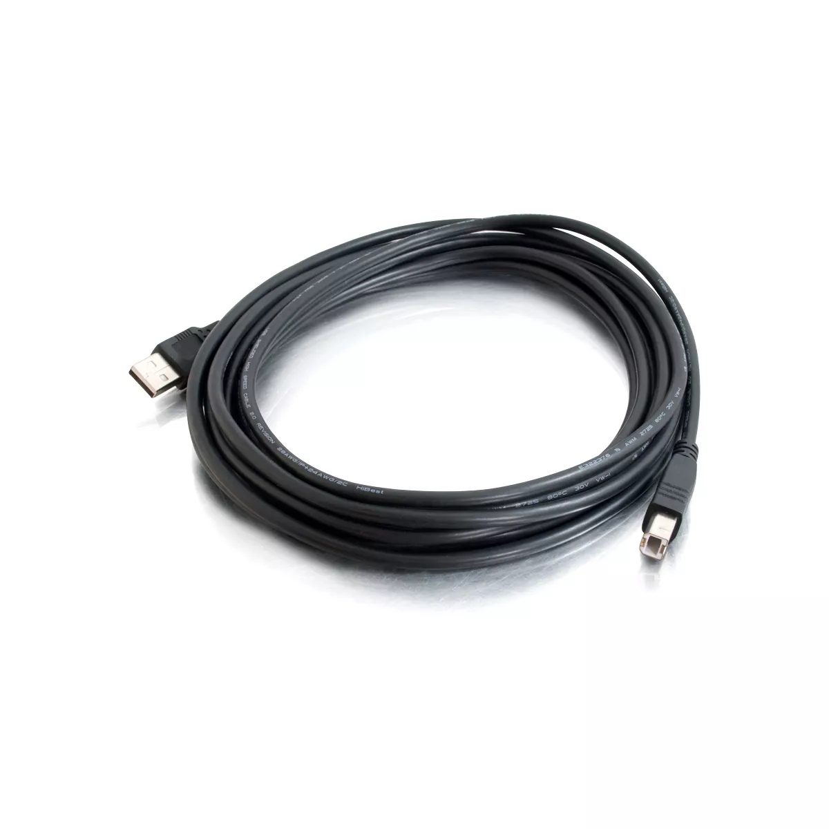 C2G 2m USB A to B Cable - Printer Cable - USB Cable - USB 2.0 - 6ft - Type A USB - Type B USB - 6ft - Black