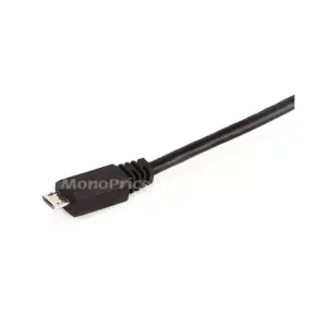 Monoprice USB Cable - 15 Feet - Black | Micro USB / Micro-B 2.0 A Male to 5pin Male 28/28AWG compatible with Samsung Galaxy , Note , Android, LG , HTC