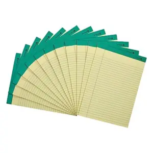 MyOfficeInnovations 100% Recy Perforated Notepads Canary 8-1/2