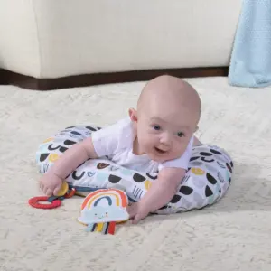Boppy Tummy Time Prop Pillow - Black White Rainbow