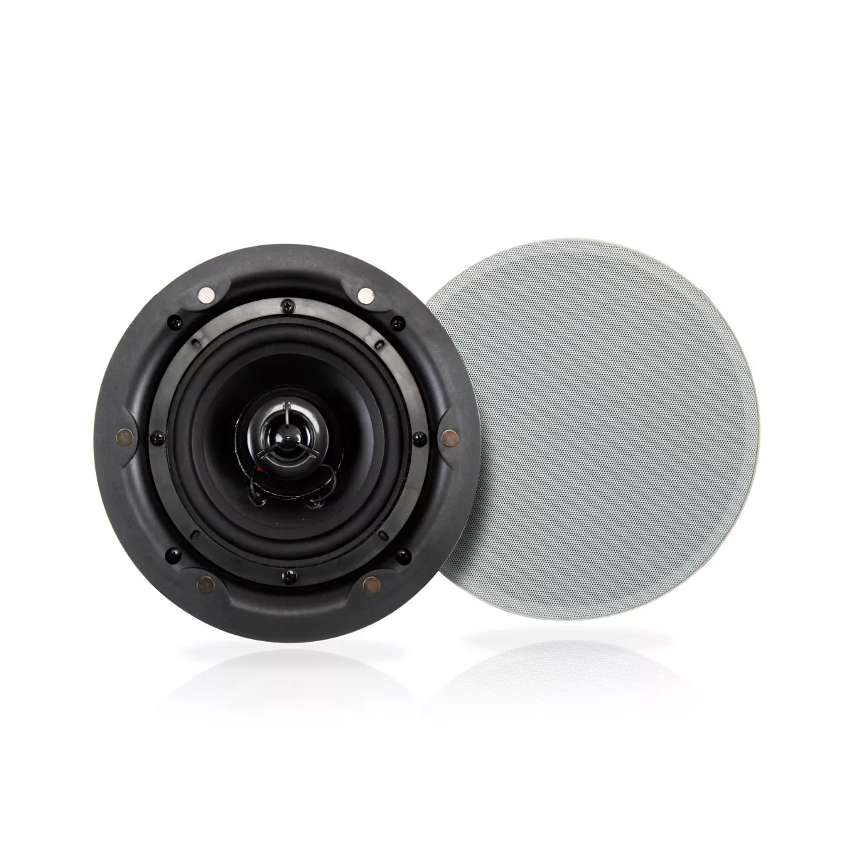 Pyle Dual 5.25 Inch 240 Wall In Wall/In Ceiling Flush Mount Bluetooth Home Audio Speaker System Kit, 2 Way Full Range Stereo Sound Speakers (2 Pack)