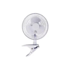 Active Air ACFC6 6-Inch 2-Speed Clip-On Desk Mountable 360-Degree Hydroponics Grow Fan with Spring-Loaded Plastic Clip for Office, Greenhouse, Kitchen