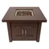 Pleasant Hearth Avalon 38" Mocha Gas Fire Pit Table