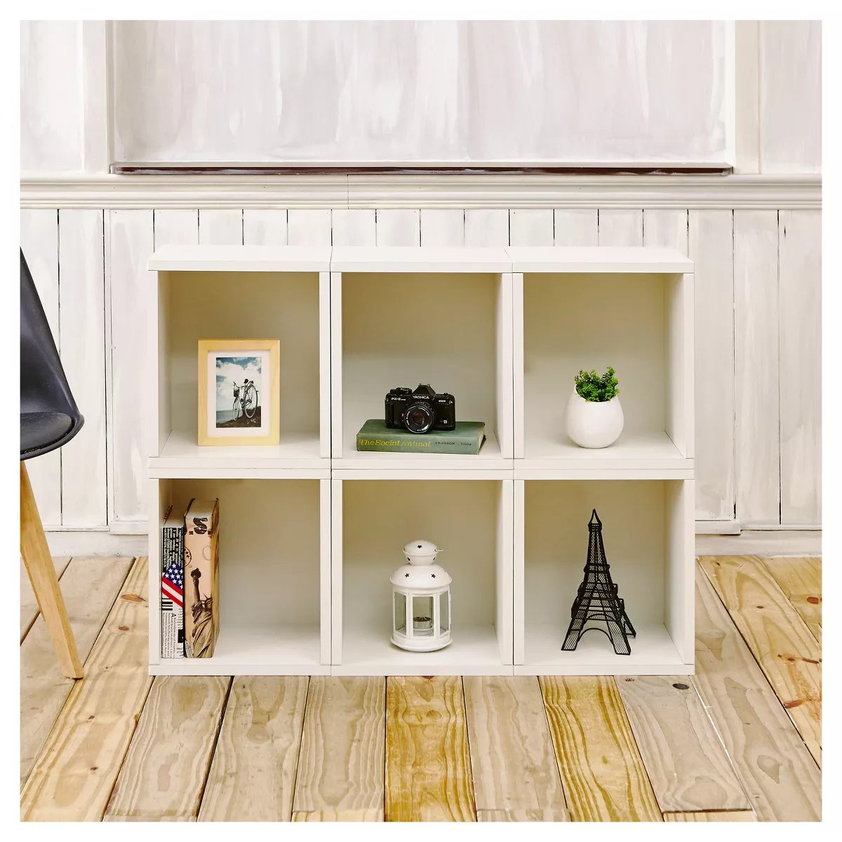 Way Basics Stackable Eco Storage Cube Cubby Organizer White