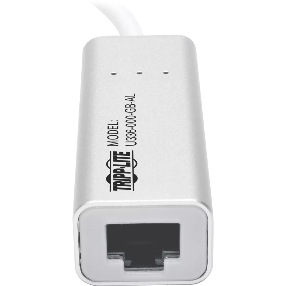 Tripp Lite USB 3.0 SuperSpeed to Gigabit Ethernet NIC Network Adapter RJ45 10/100/1000 Aluminum White - USB 3.0 - 1 Port(s) - 1 - Twisted Pair