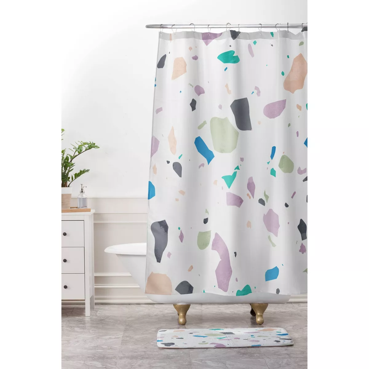 Mareike Boehmer Terrazzo Shower Curtain - Deny Designs