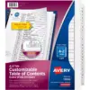 Avery Dividers Ready Index A-Z 9-3/4" x 11" 26/Set White 11166
