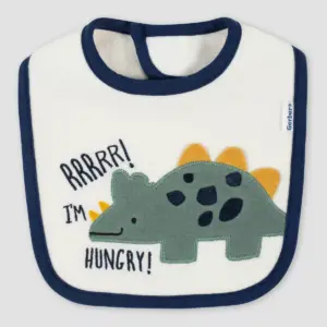 Gerber Baby Boys' 4pk Dino Bib - Gold/Blue