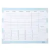 Weekly Schedule Notepad 8.5"x11" Teal Stripes - Kahootie Co