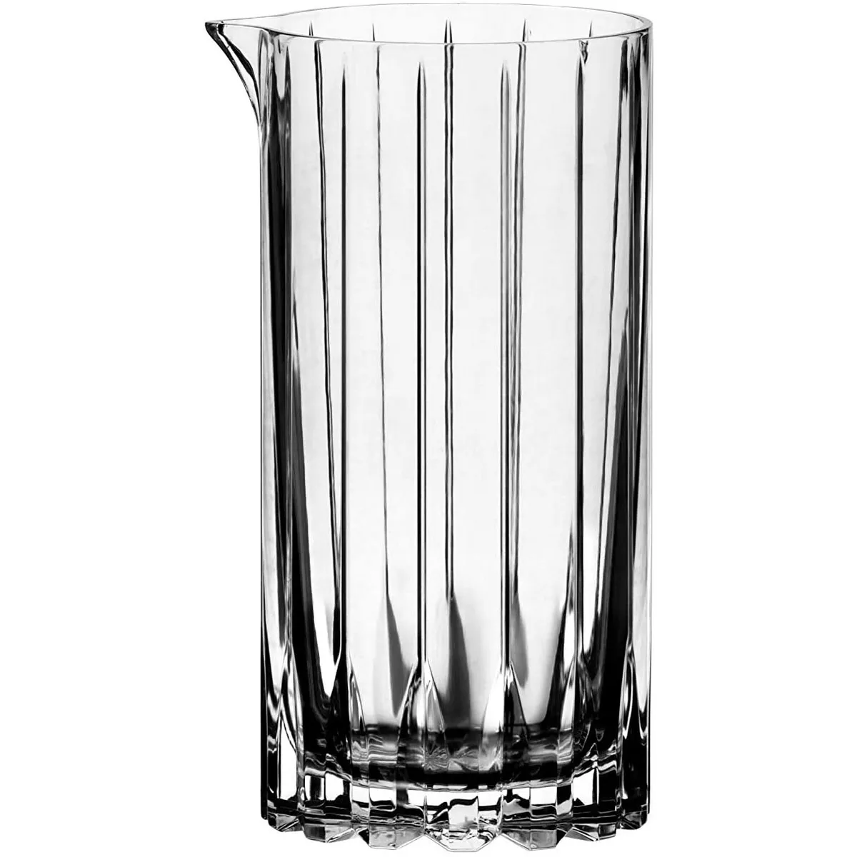 Riedel 23 Ounce Drink Specific Crystal Glassware Mixing Glass Beverage Pitcher Serveware with Convenient Easy Pour Spout, Clear
