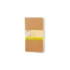 Moleskine Cahier Journals, No Rule, 3pk, 240 sheets Total, 5.25" x 8.25" - Brown
