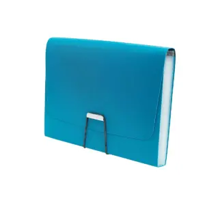 Staples Plastic 13 Pocket Reinforced Expanding Folder Letter Size Teal 2806369