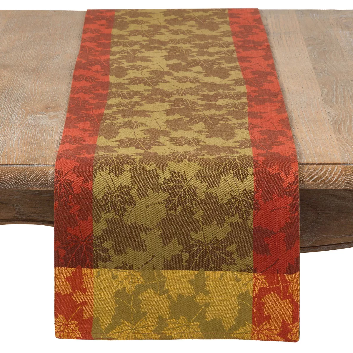 Green Jacquard Table Runner - Saro Lifestyle