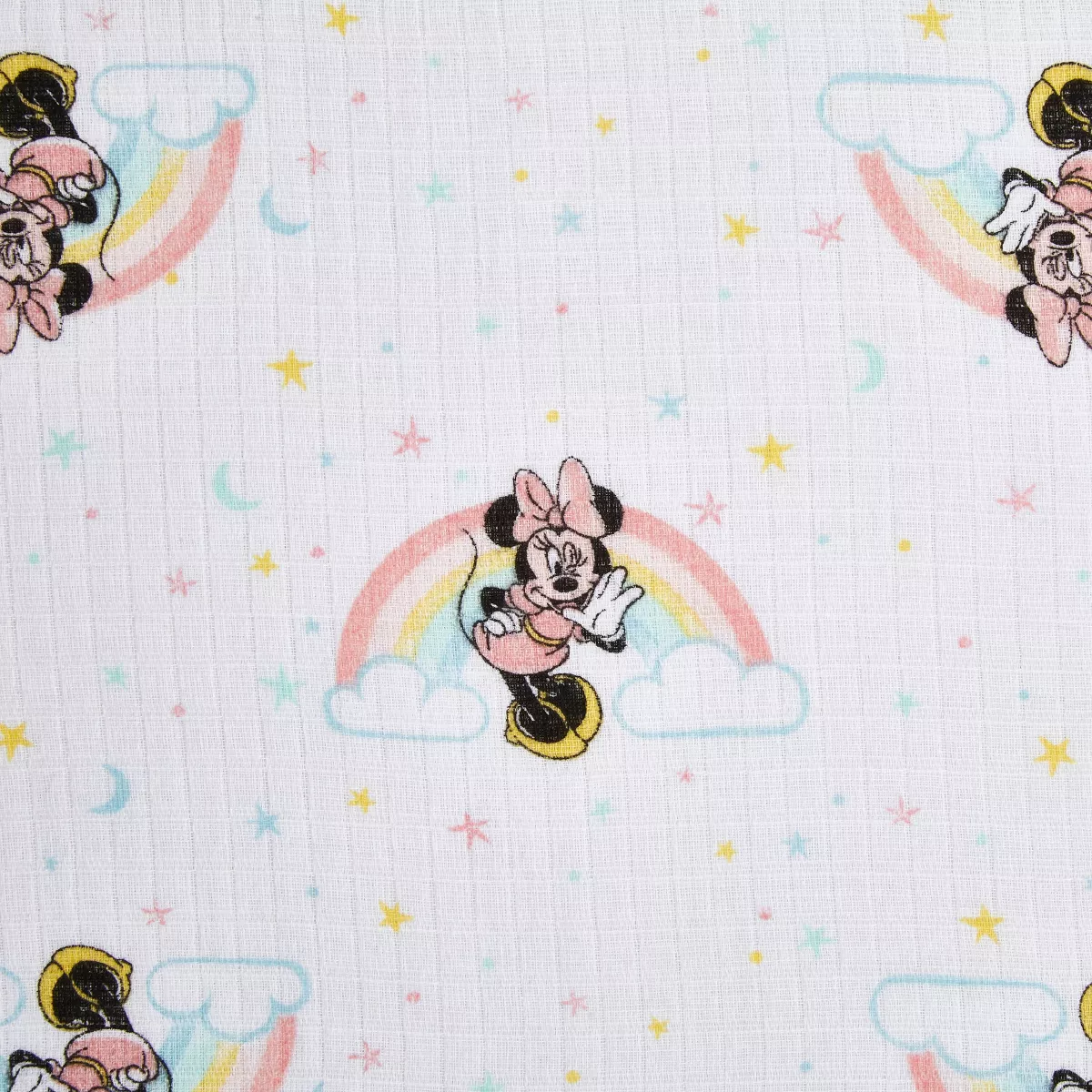 aden by aden + anais essentials 3pk Water Resistant Bib - Minnie Rainbows