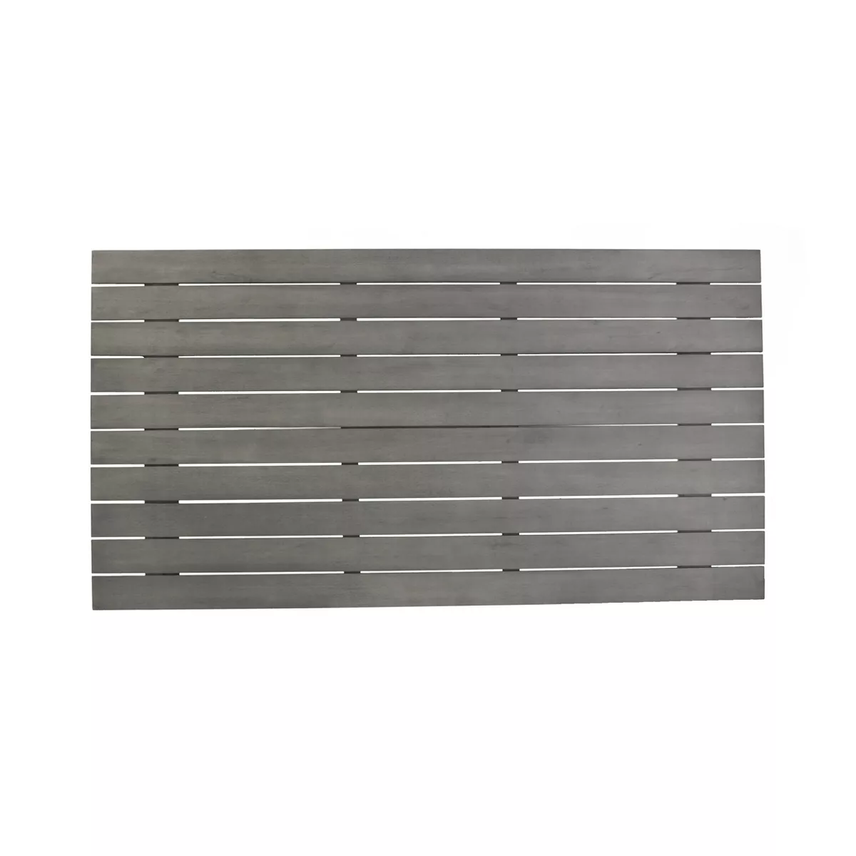 4-Person Francyne Indoor/Outdoor Rectangular Dining Table Gray and White - Aiden Lane