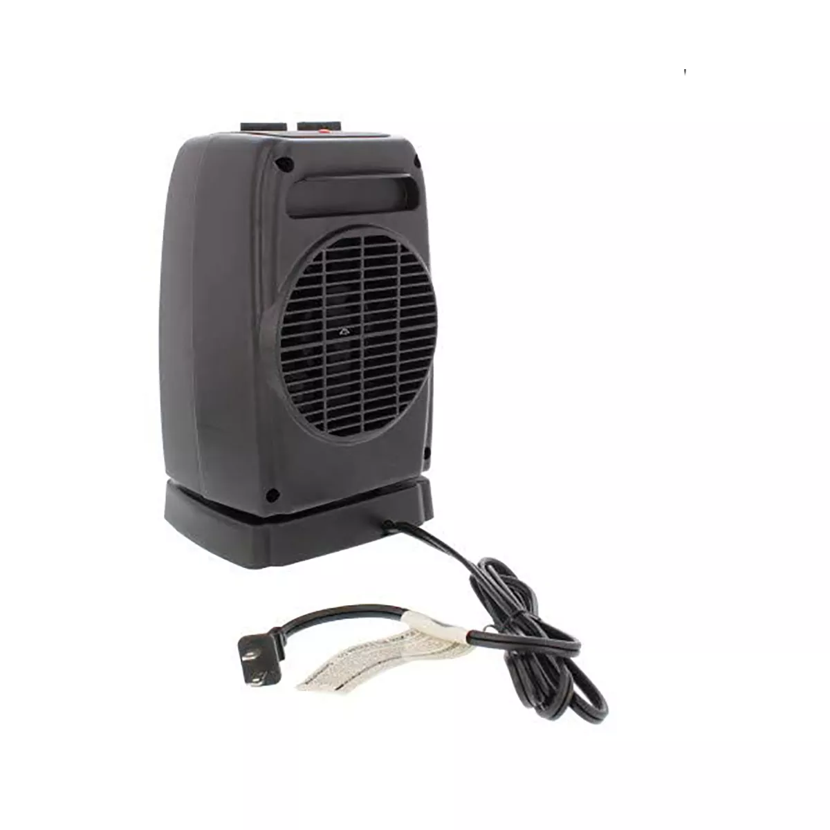 Comfort Zone CZ448 Portable Electric Ceramic 70 Degree Rotating Oscillation Fan Forced Indoor Home Personal Space Heater, Black