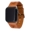 NFL Atlanta Falcons Apple Watch Compatible Leather Band 42/44mm - Tan