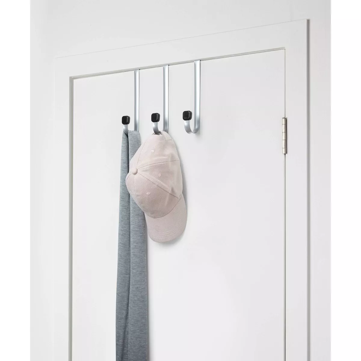 Linger Over the Door 3 Hook Black/Nickel - Loft by Umbra