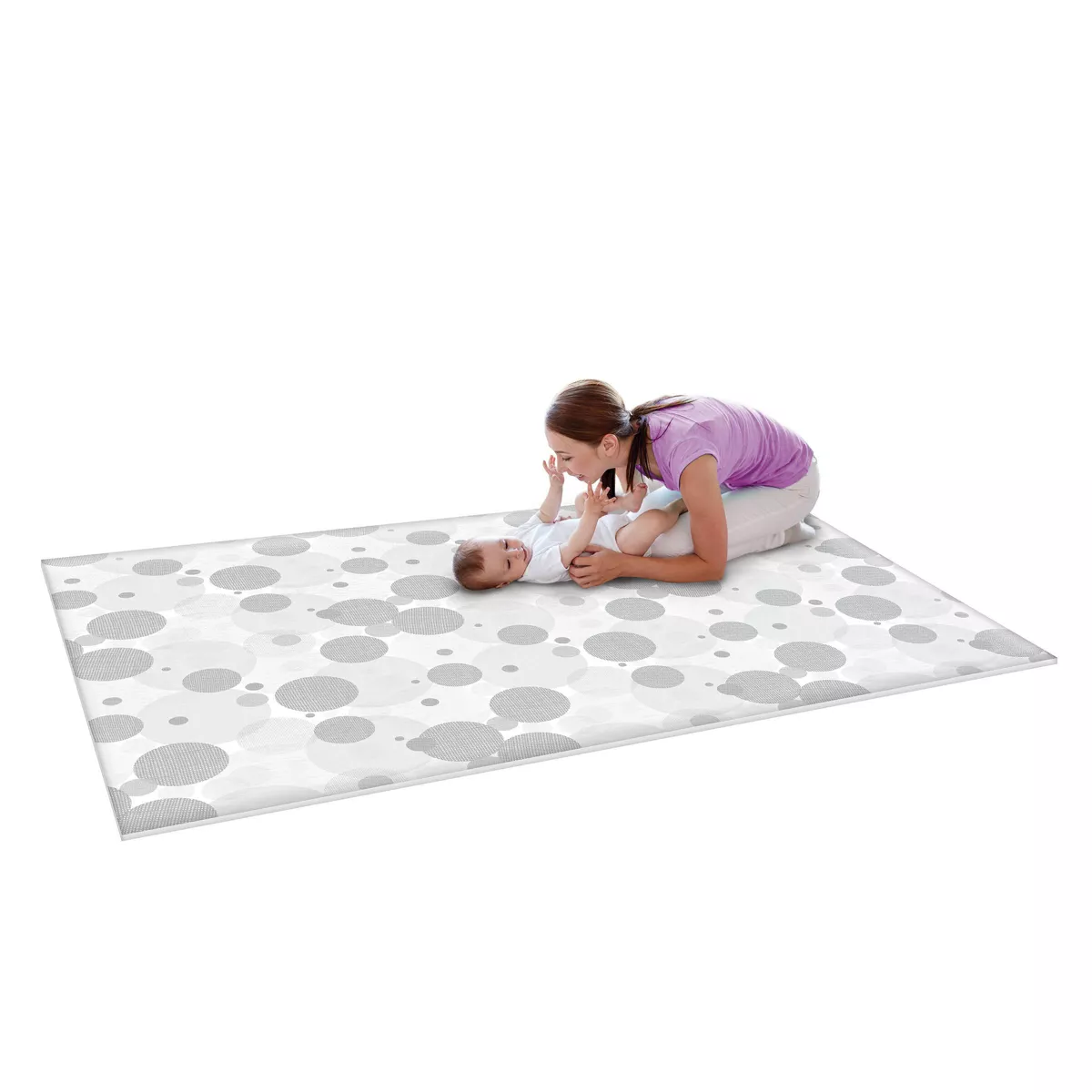 TCG Luxury Gelli Mat Playmat - Gray/White - 0-3 Years