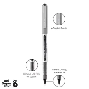 Uni-Ball Rollerball Pen Nonrefillable 0.7 mm 5/PK BE/GN/PK/RD/PE 60381PP