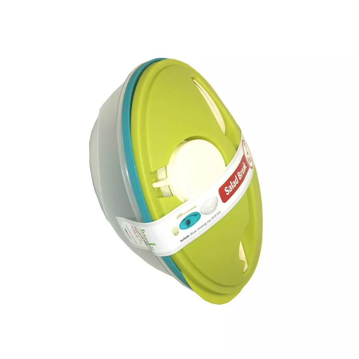 Life Story To-Go Salad Bowls Container w/ Dressing Cup, Lid, & Fork (6 Bowls)