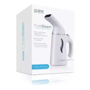 Pure Enrichment Puresteam Portable Fabric Steamer - White