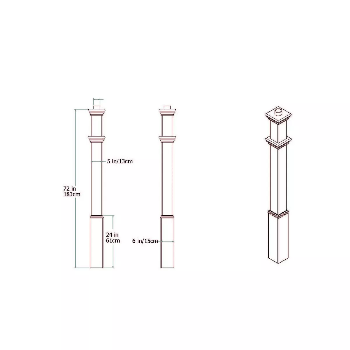 Vita Sturbridge Lamp Post