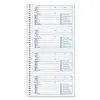 TOPS Spiralbound Message Book 2 3/4 x 5 Carbonless Duplicate 600-Set Book 4008