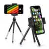 Insten Portable Mini Cell phone Tripod Holder for Smartphone Selfie Universal Galaxy S10+ S10 S10e Note 10 iPhone 11 12 Pro Max mini XS XR 8 7 Plus