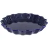 Blue Rose Polish Pottery Cobalt Quiche Dish