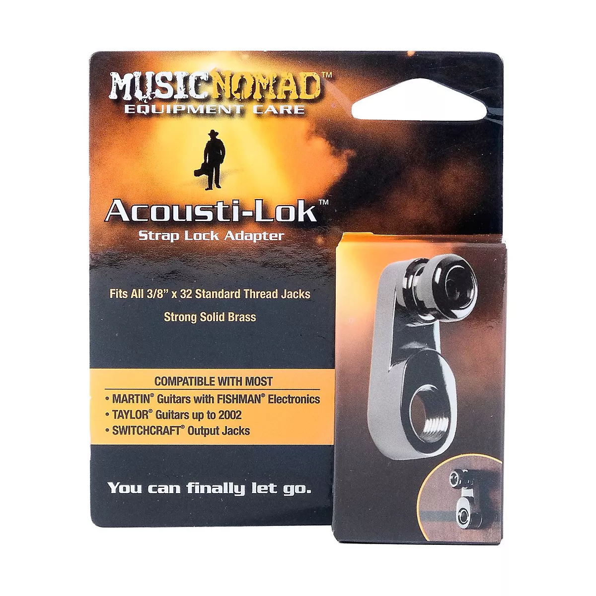 Music Nomad Acousti-Lok Strap Lock Adapter for Standard Output Jacks