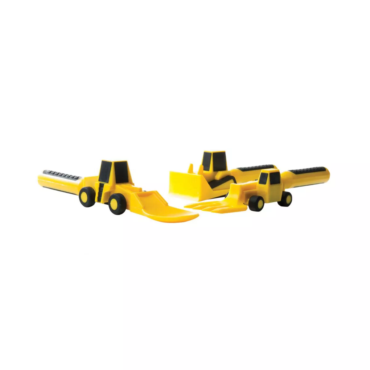 Constructive Eating Plastic Construction Utensils - Spoon, Fork and Knife