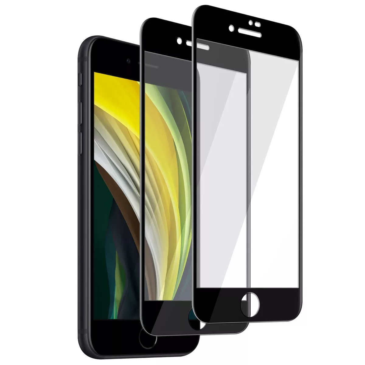 Insten 2-Pack Clear Tempered Glass Screen Protector for iPhone SE 2020 4.7