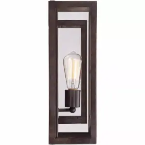 Possini Euro Design Modern Outdoor Wall Light Fixture Bronze Double Box 15 1/2