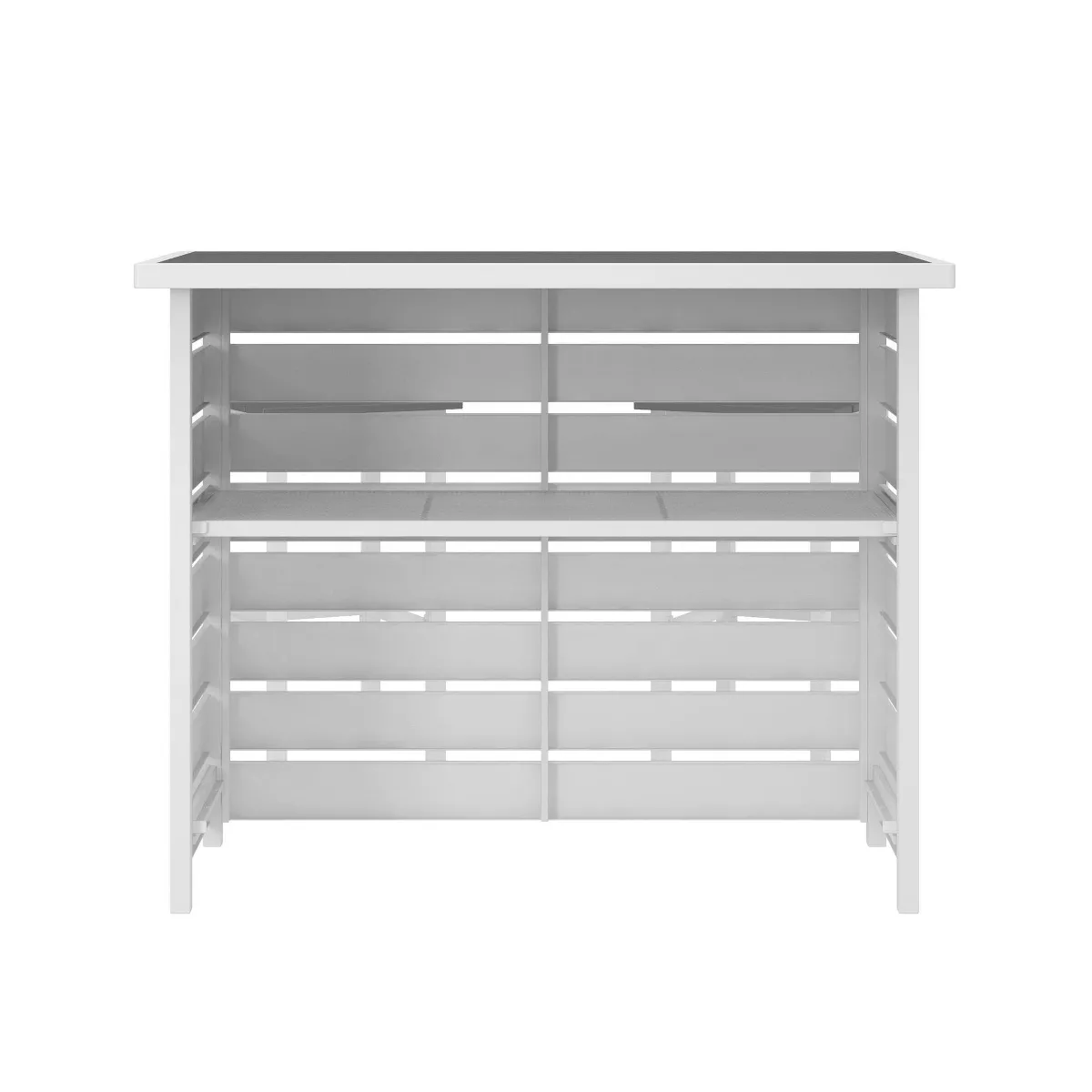 Ariesa 3pc Outdoor Bar Set - White & Gray - CosmoLiving