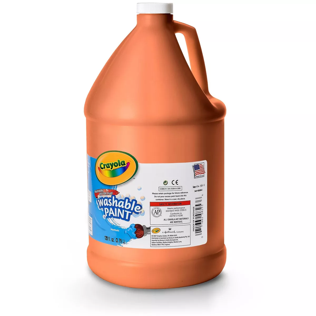 Crayola Washable Paint Orange 1 gal 542128036