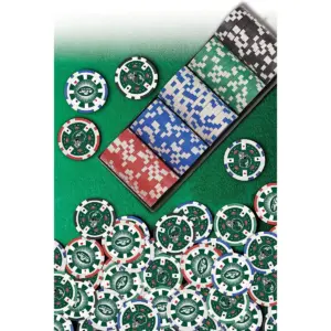 MasterPieces Inc NY Jets NFL 100-Piece Poker Chips
