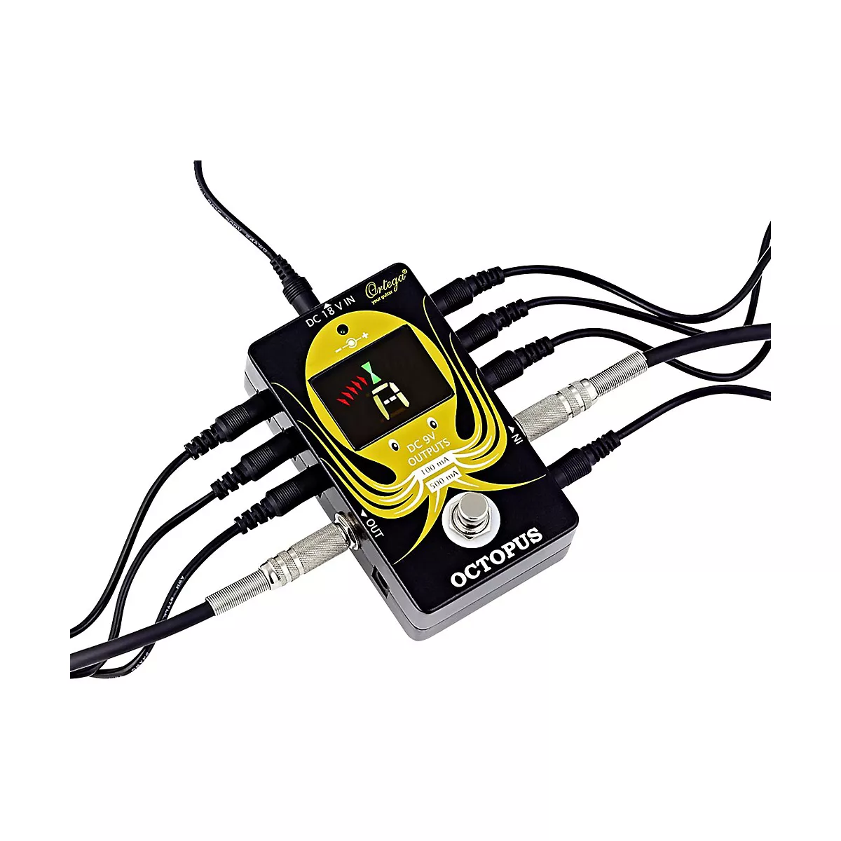 Ortega Octopus Chromatic Pedal Tuner & Power Station