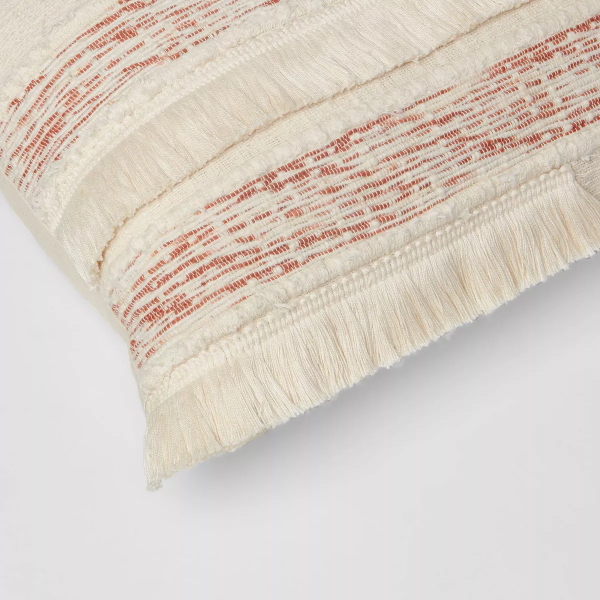 Oblong Fringe Throw Pillow Natural - Opalhouse™