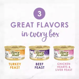 Purina Fancy Feast Sliced Poultry & Beef Collection Gourmet Wet Cat Food - 3oz/24ct Variety Pack