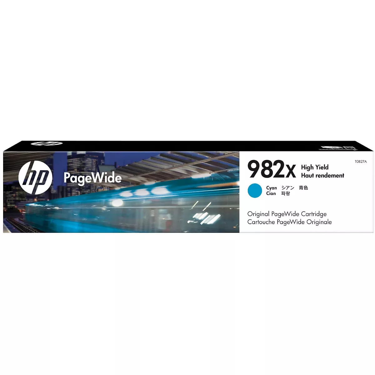HP 982X (T0B27A) High Yield Cyan Original Ink 16000 Page-Yield