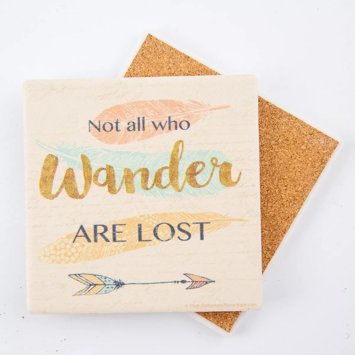 Thirstystone Not All Who Wander Are Lost Coaster Set of 4